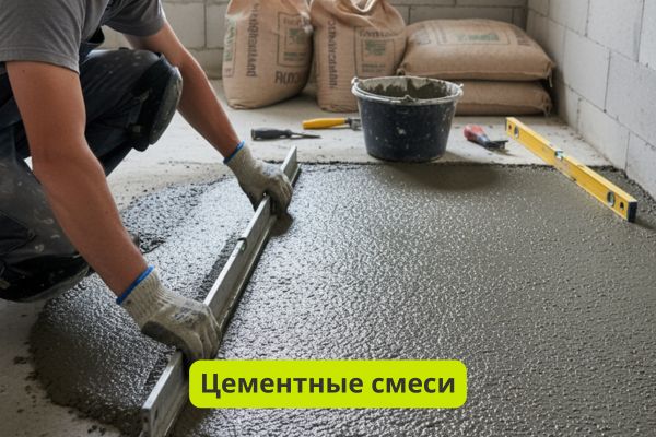 цементные смеси для стяжки фото